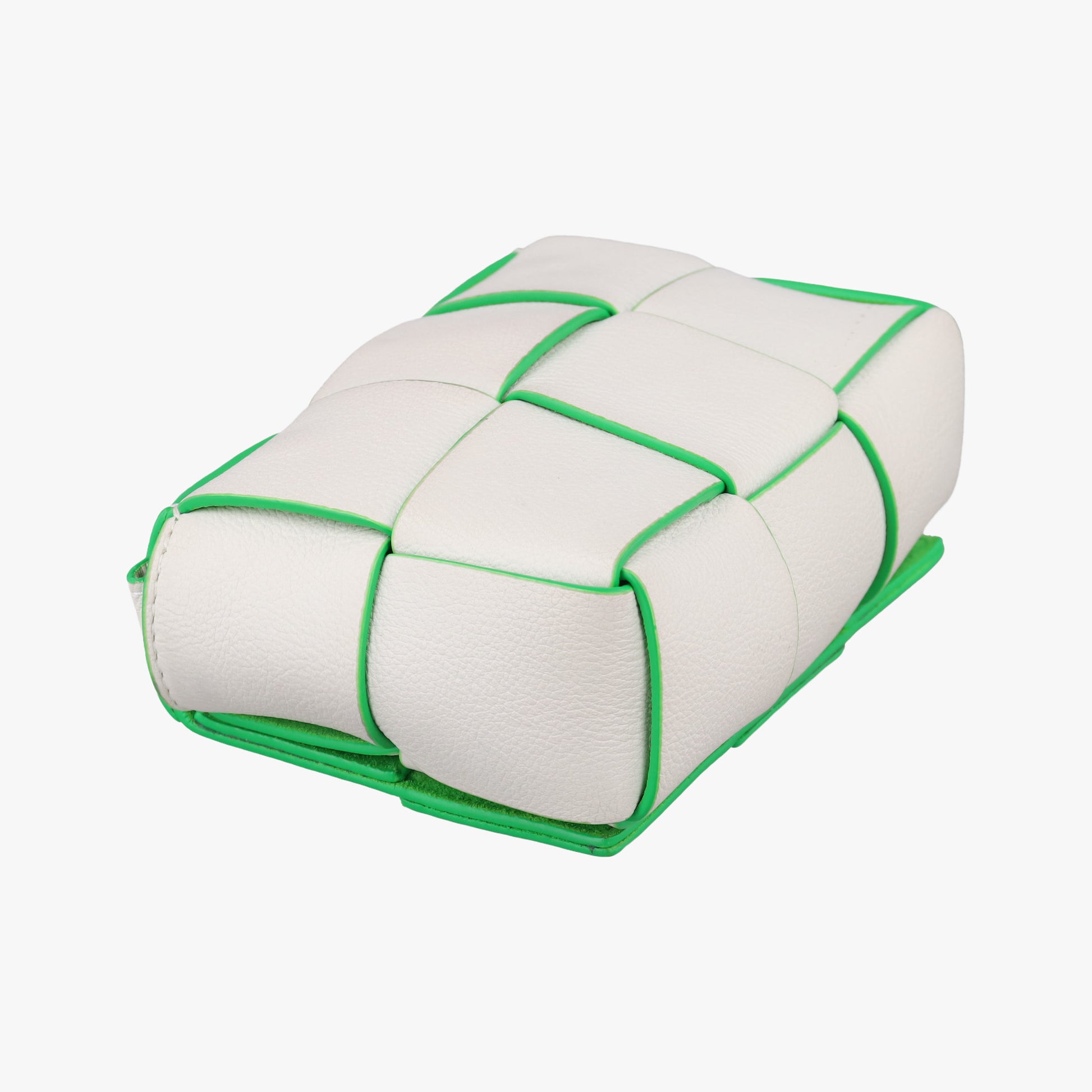 candy cassette White×green Leather IC Chipキャンディ カセット ホワイト×グリーン レザー ICチップ