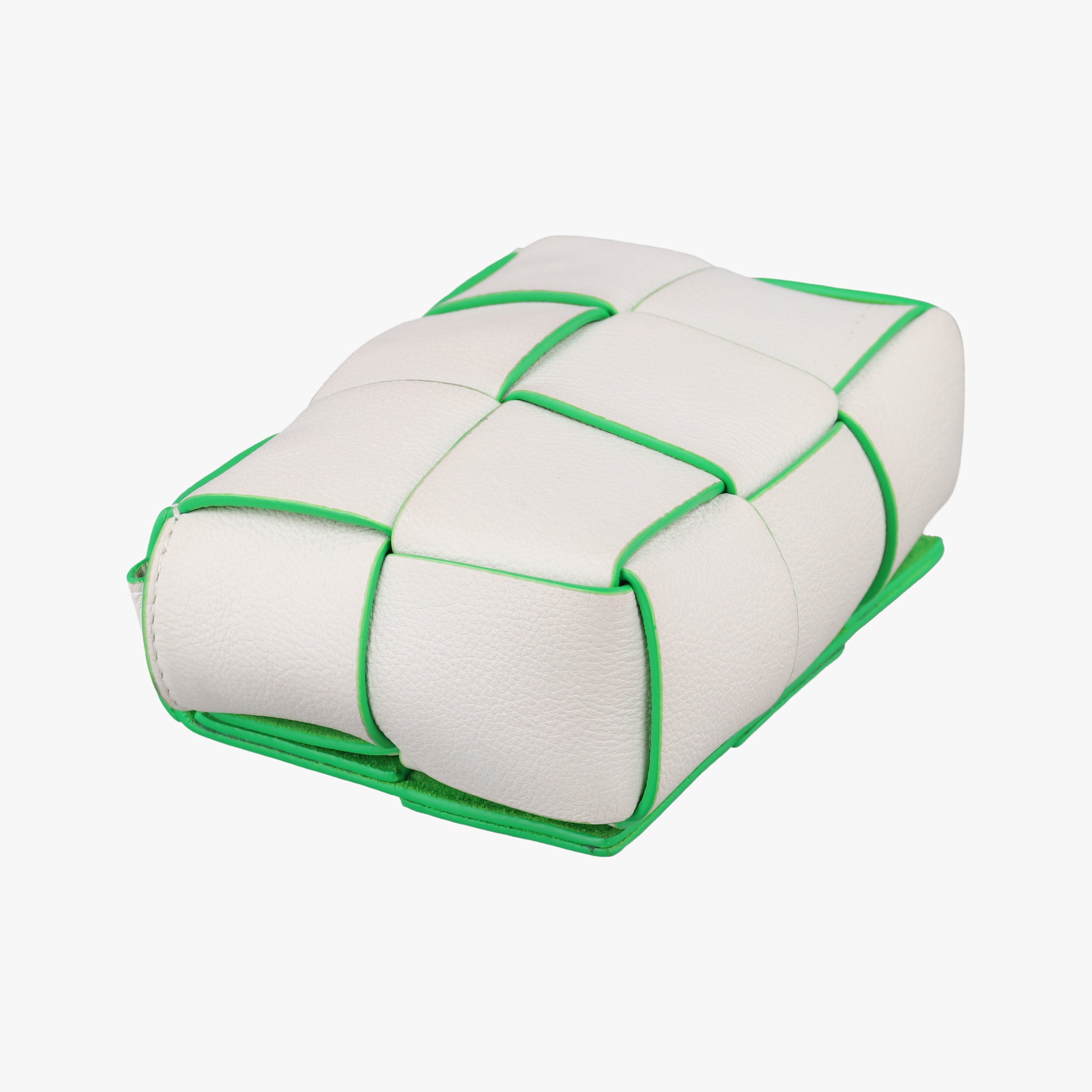 candy cassette White×green Leather IC Chipキャンディ カセット ホワイト×グリーン レザー ICチップ