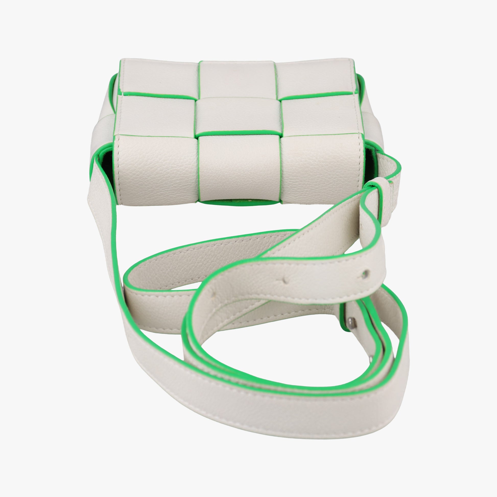 candy cassette White×green Leather IC Chipキャンディ カセット ホワイト×グリーン レザー ICチップ
