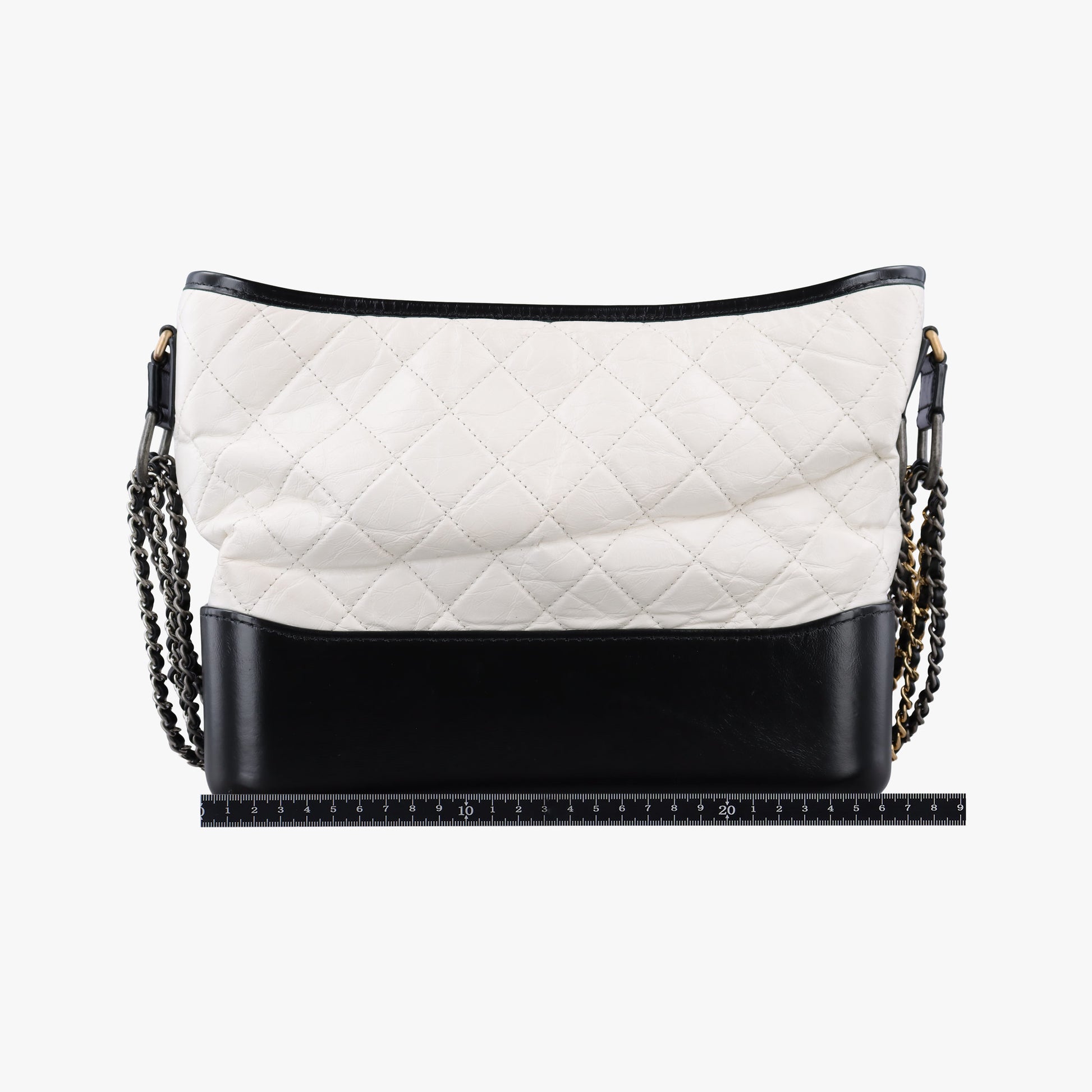 GABRIELLE Black×white lambskin A93824 24573313ガブリエル ブラック×ホワイト ラムスキン A93824 24573313