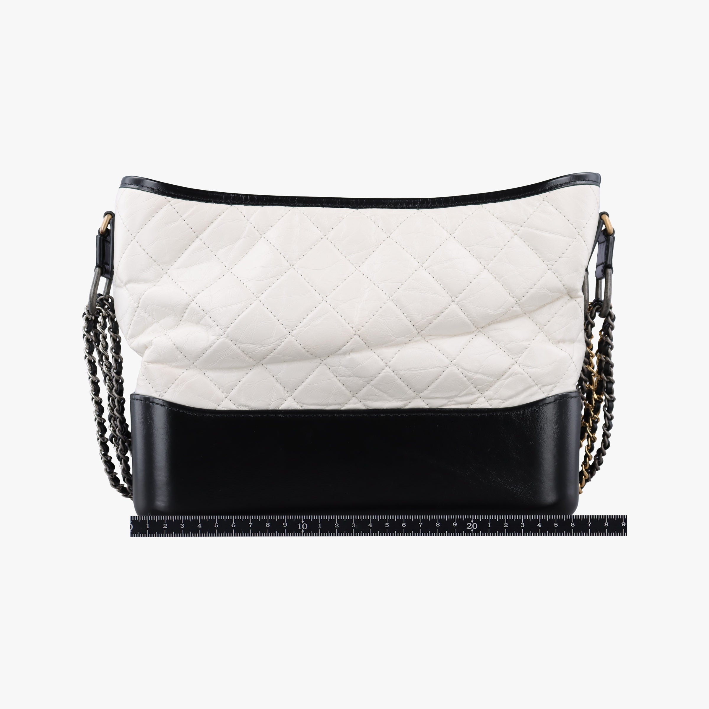 GABRIELLE Black×white lambskin A93824 24573313ガブリエル ブラック×ホワイト ラムスキン A93824 24573313