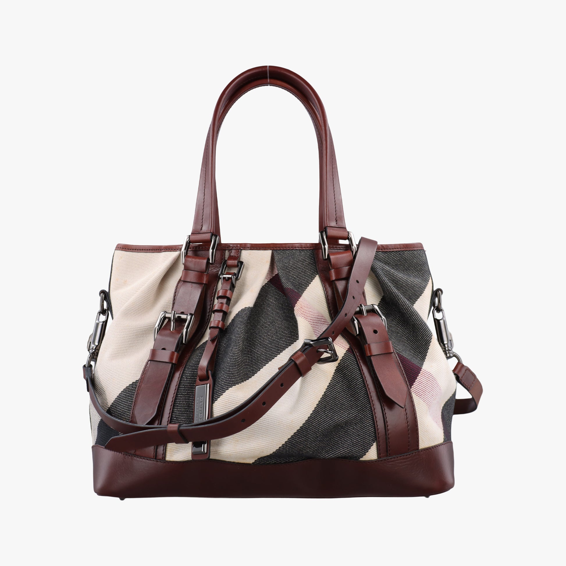 Beat Check Brown × Beige × Black Canvas × Leather ITPELANN5254FIRビートチェック ブラウン × ベージュ × ブラック キャンバス × レザー ITPELANN5254FIR