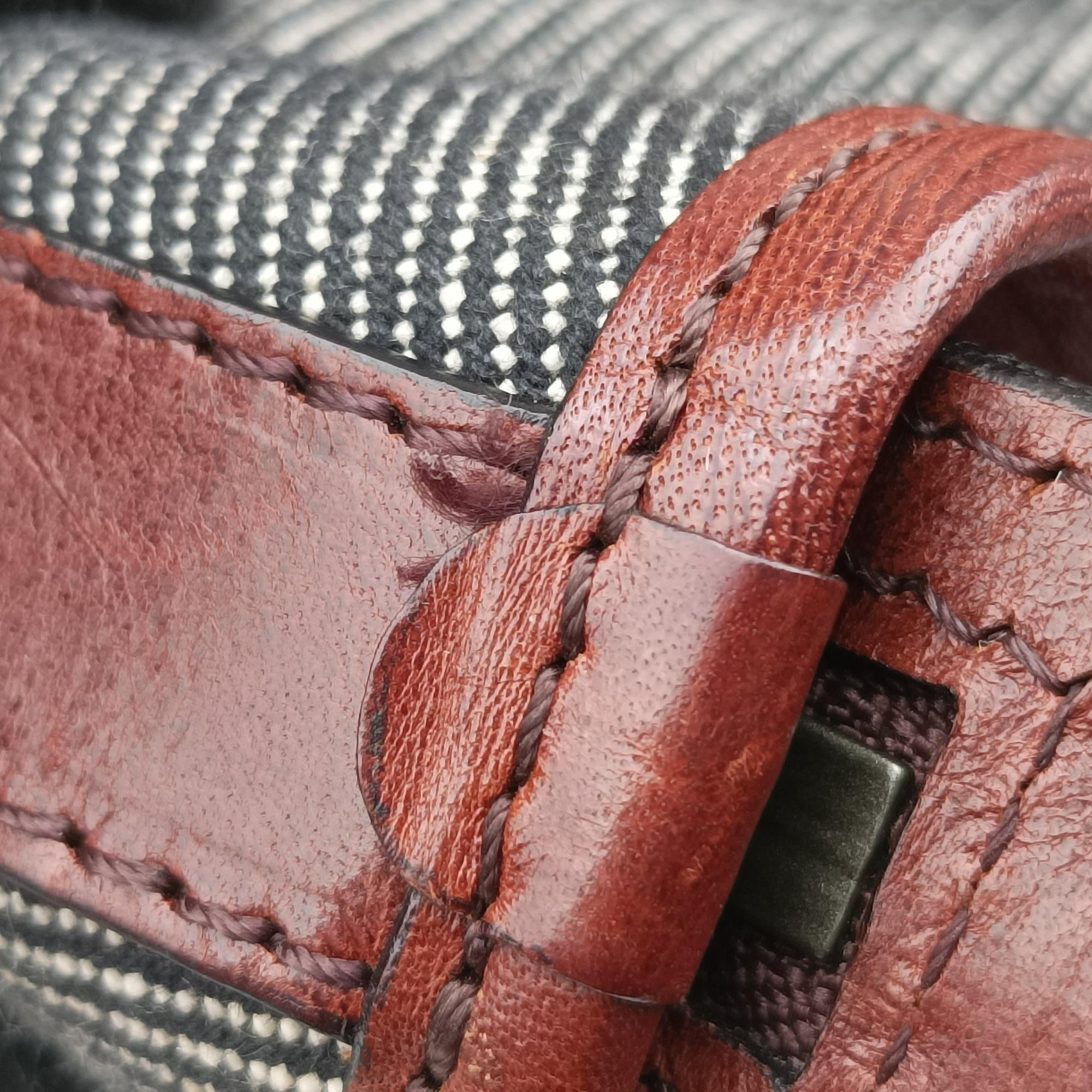 Beat Check Brown × Beige × Black Canvas × Leather ITPELANN5254FIRビートチェック ブラウン × ベージュ × ブラック キャンバス × レザー ITPELANN5254FIR