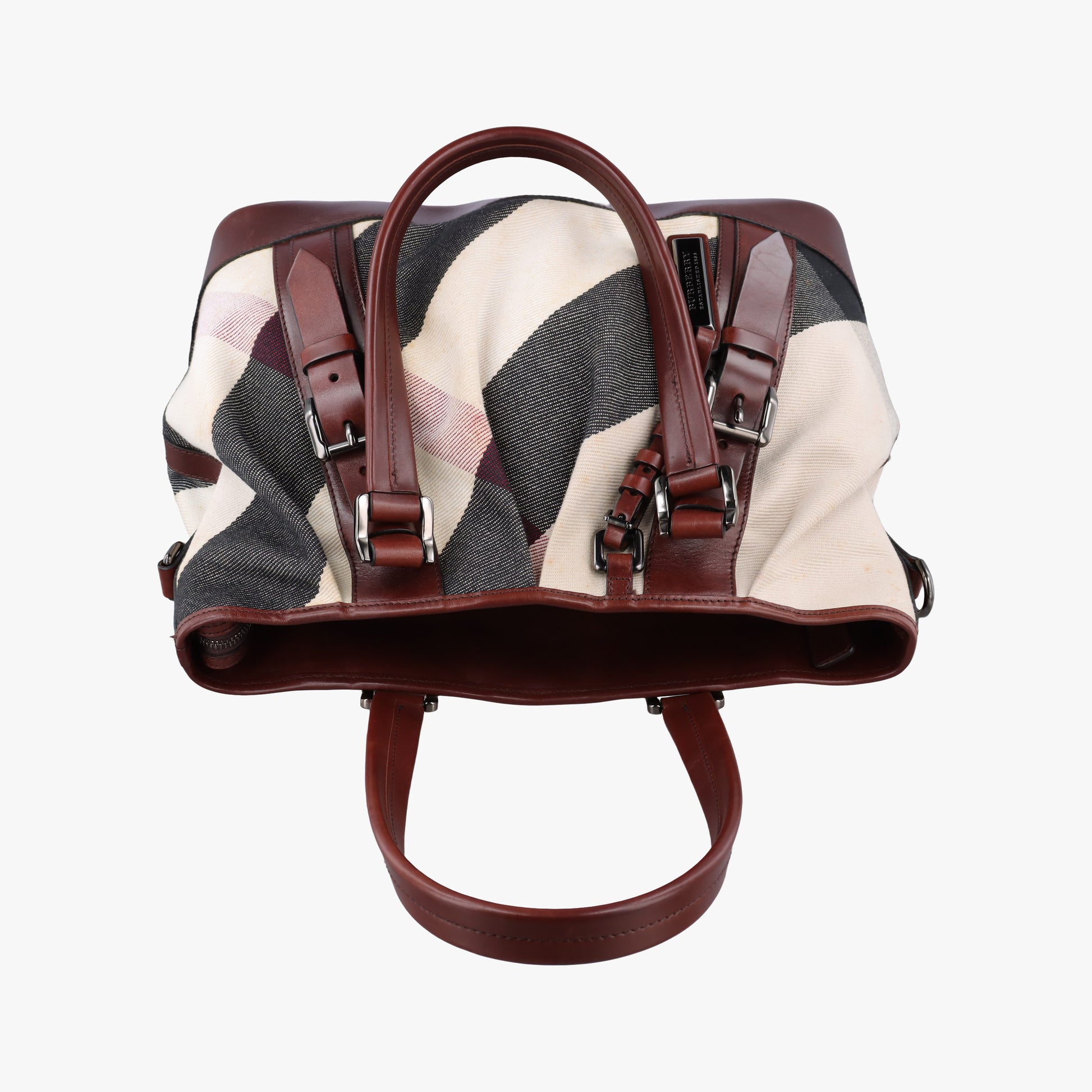 Beat Check Brown × Beige × Black Canvas × Leather ITPELANN5254FIRビートチェック ブラウン × ベージュ × ブラック キャンバス × レザー ITPELANN5254FIR