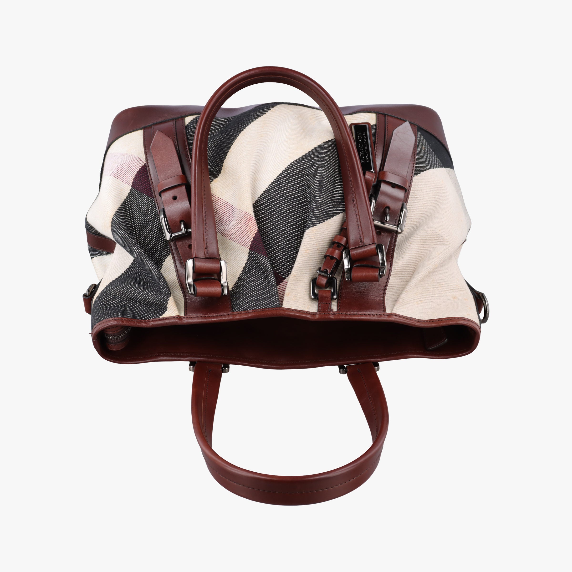 Beat Check Brown × Beige × Black Canvas × Leather ITPELANN5254FIRビートチェック ブラウン × ベージュ × ブラック キャンバス × レザー ITPELANN5254FIR