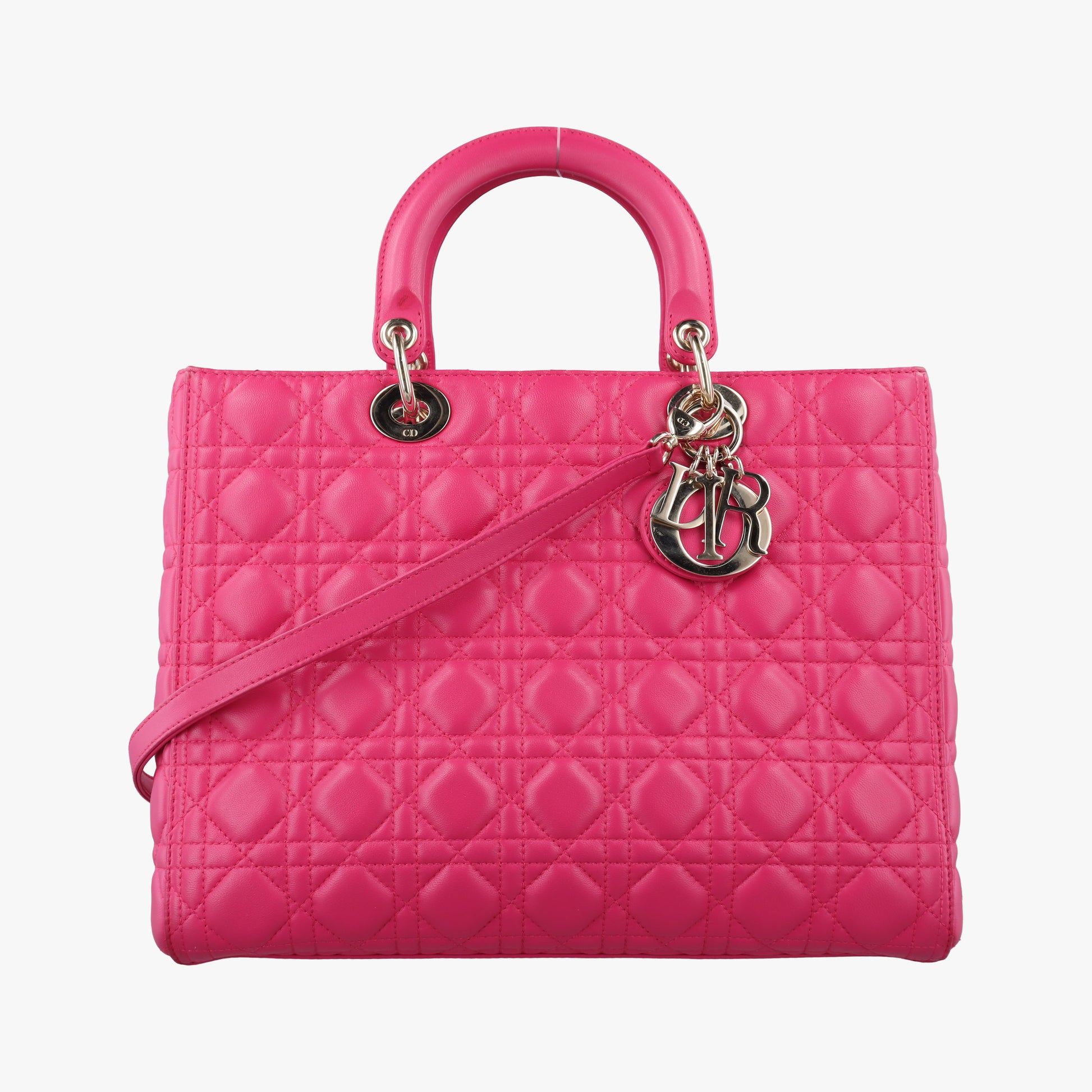 Lady Dior Rose lambskin 18-MA-1112レディディオール ローズ レッド ラムスキン 18-MA-1112