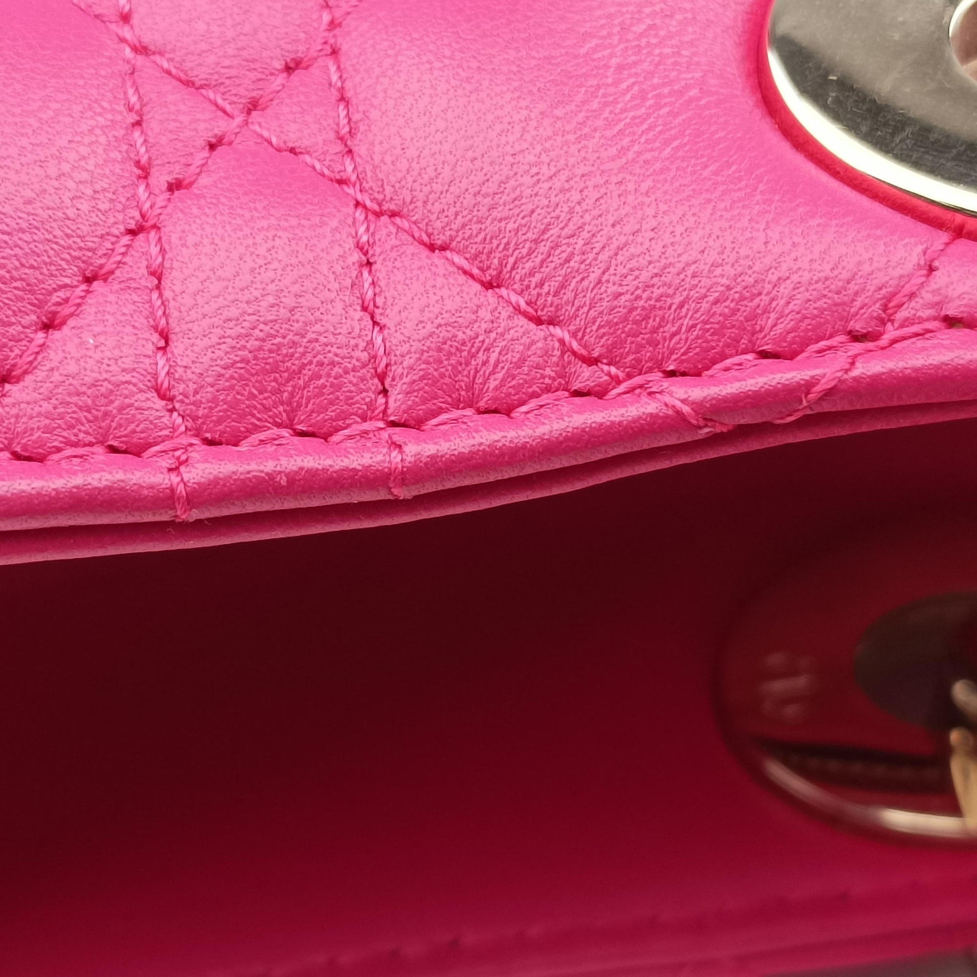 Lady Dior Rose lambskin 18-MA-1112レディディオール ローズ レッド ラムスキン 18-MA-1112