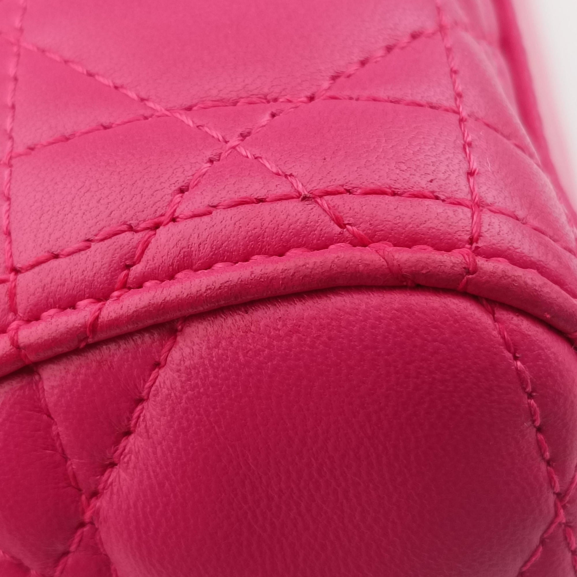 Lady Dior Rose lambskin 18-MA-1112レディディオール ローズ レッド ラムスキン 18-MA-1112