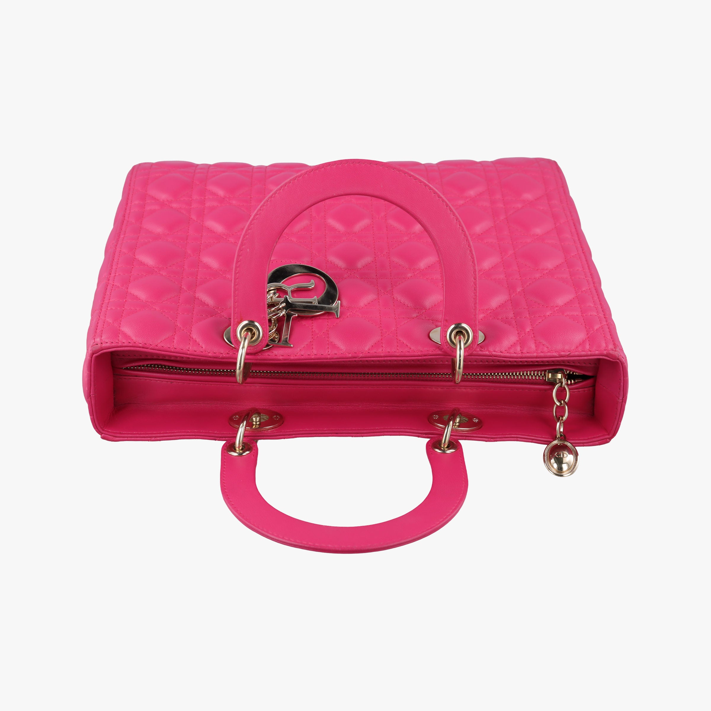 Lady Dior Rose lambskin 18-MA-1112レディディオール ローズ レッド ラムスキン 18-MA-1112