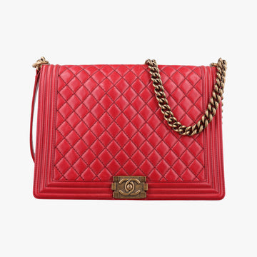 BOY CHANEL Red lambskin A67087 17786320ボーイシャネル レッド ラムスキン A67087 17786320