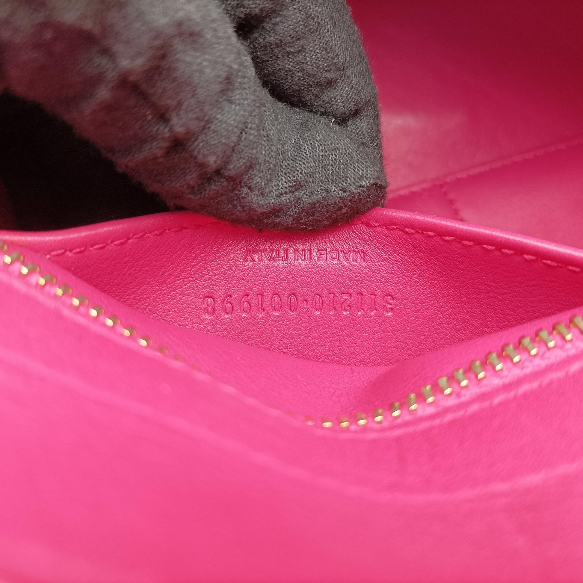 Y Ligne Petit Cabas Rose Leather 311210 311210 .001998Yライン プチカバス ローズ レッド レザー 311210 311210 .001998