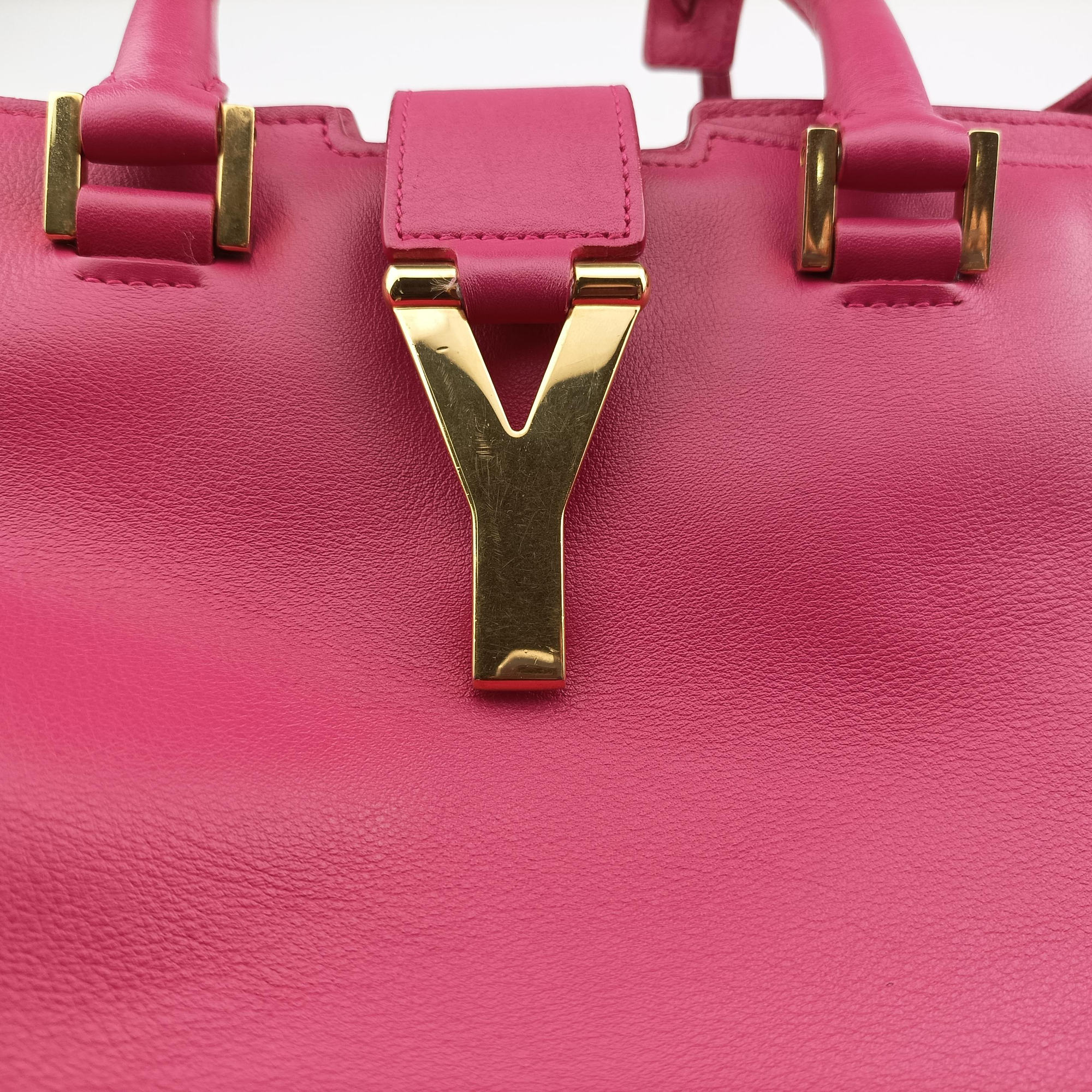 Y Ligne Petit Cabas Rose Leather 311210 311210 .001998Yライン プチカバス ローズ レッド レザー 311210 311210 .001998