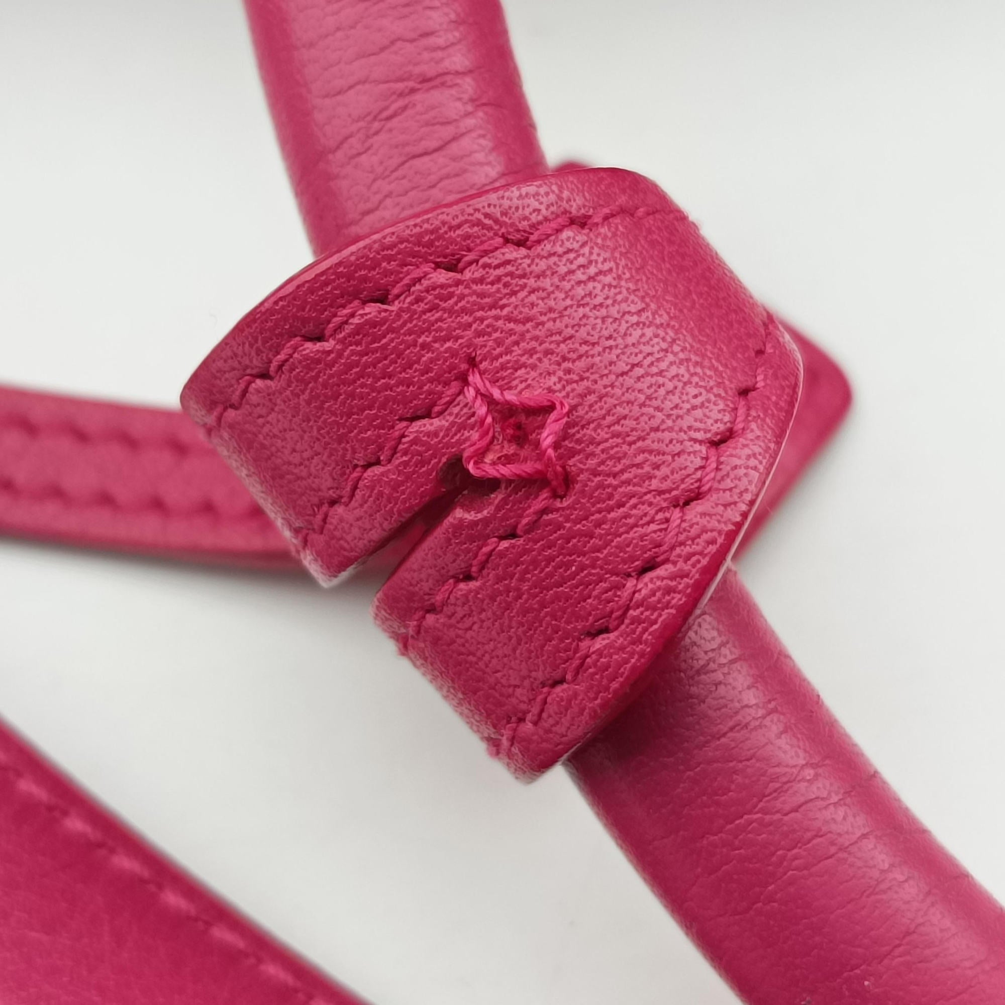Y Ligne Petit Cabas Rose Leather 311210 311210 .001998Yライン プチカバス ローズ レッド レザー 311210 311210 .001998
