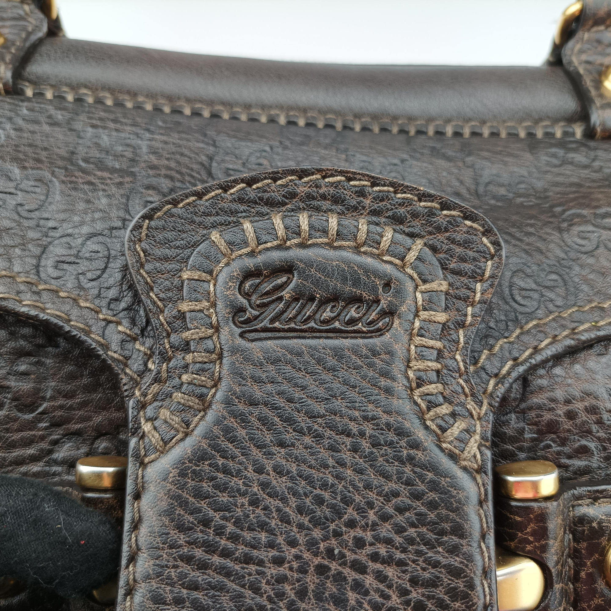 Guccissima New Pelham horsebit Brown leather 223956 F4967922グッチシマ ニューペラム ホースビット ブラウン レザー 223956 F4967922