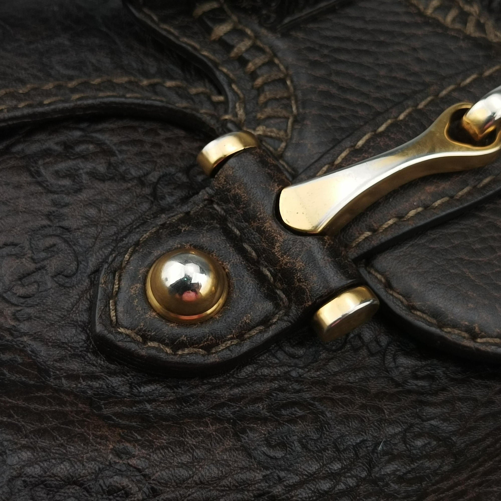 Guccissima New Pelham horsebit Brown leather 223956 F4967922グッチシマ ニューペラム ホースビット ブラウン レザー 223956 F4967922