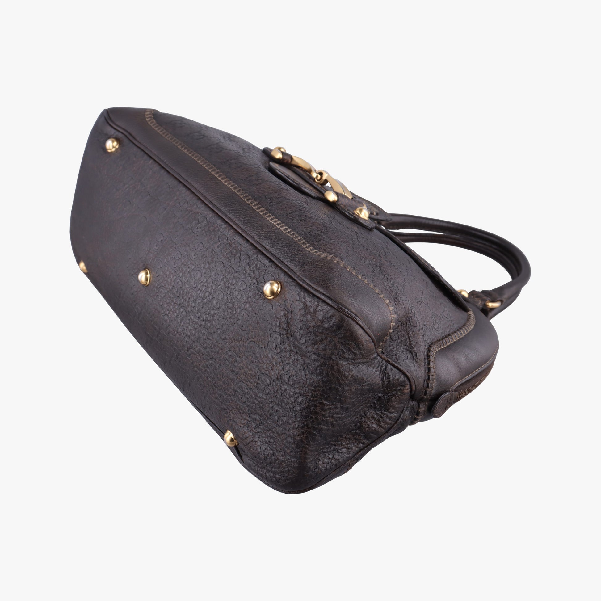 Guccissima New Pelham horsebit Brown leather 223956 F4967922グッチシマ ニューペラム ホースビット ブラウン レザー 223956 F4967922