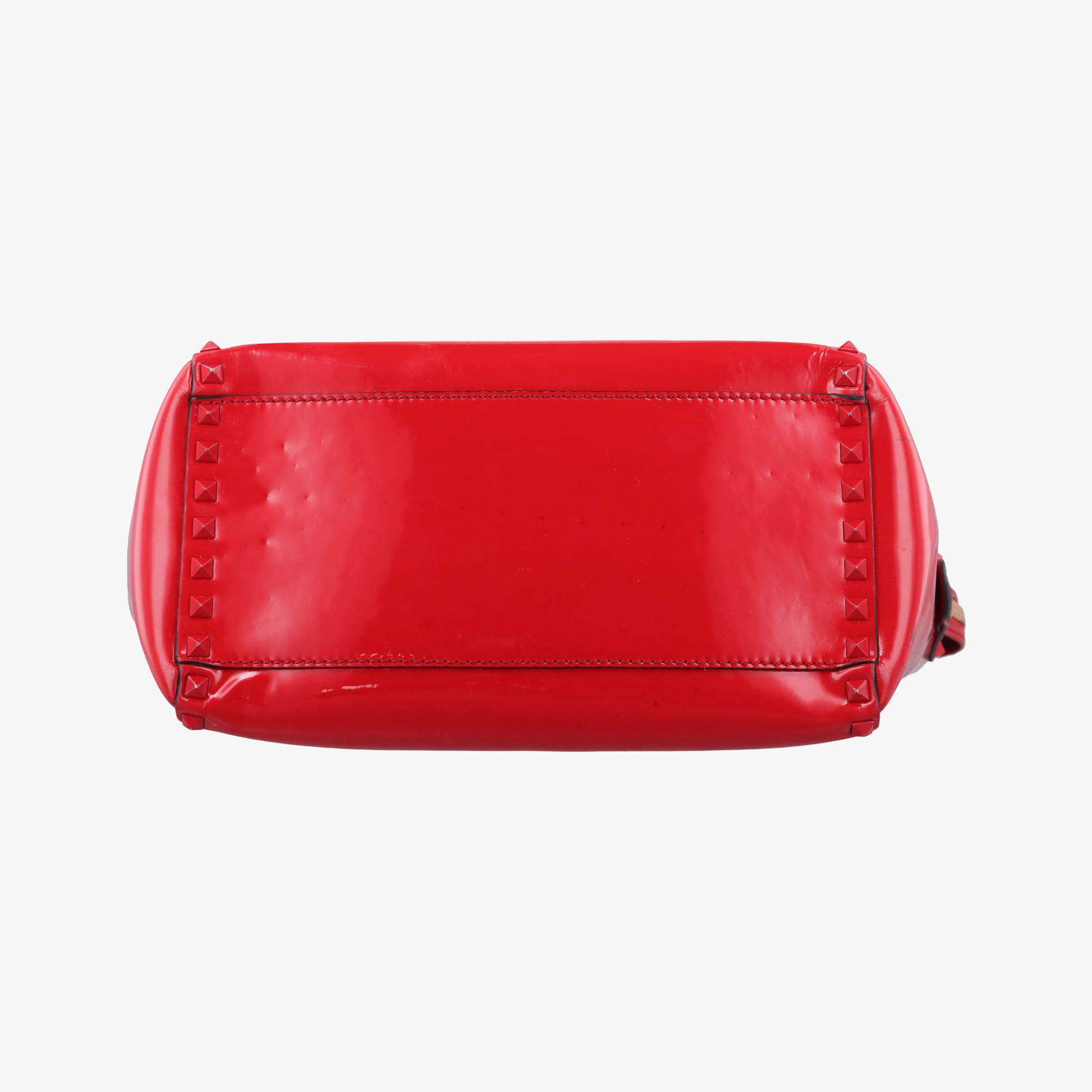 Rockstud Red Patent Leather Lot number unknownロックスタッズ レッド パテント 製番不明