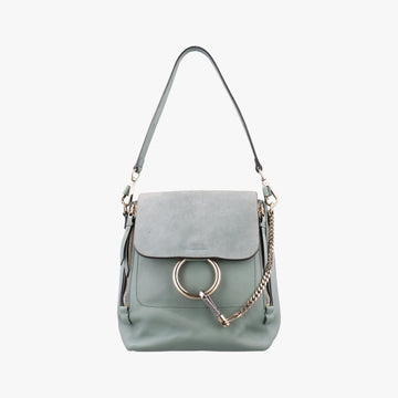 FAYE mini Blue Suede × leather 04 17 70 65 2フェイ ミニ ブルー スエード×レザー 04 17 70 65 2
