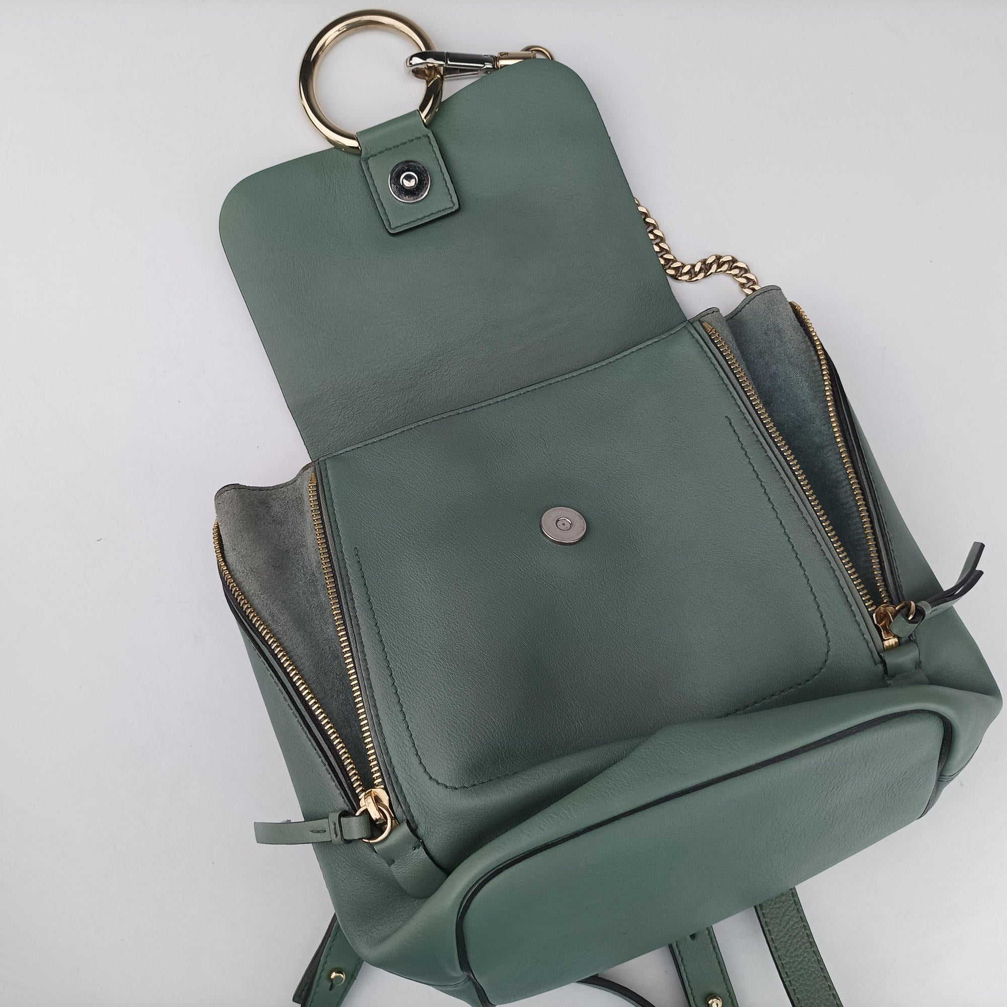 FAYE mini Blue Suede × leather 04 17 70 65 2フェイ ミニ ブルー スエード×レザー 04 17 70 65 2