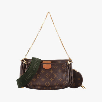 Multi Pochette Accessoir brown×khaki Monogram Canvas M44813 DR3159 IC Chipミュルティ ポシェット アクセソワール モノグラム/ブラウン×カーキ モノグラムキャンバス M44813 DR3159 ICチップ