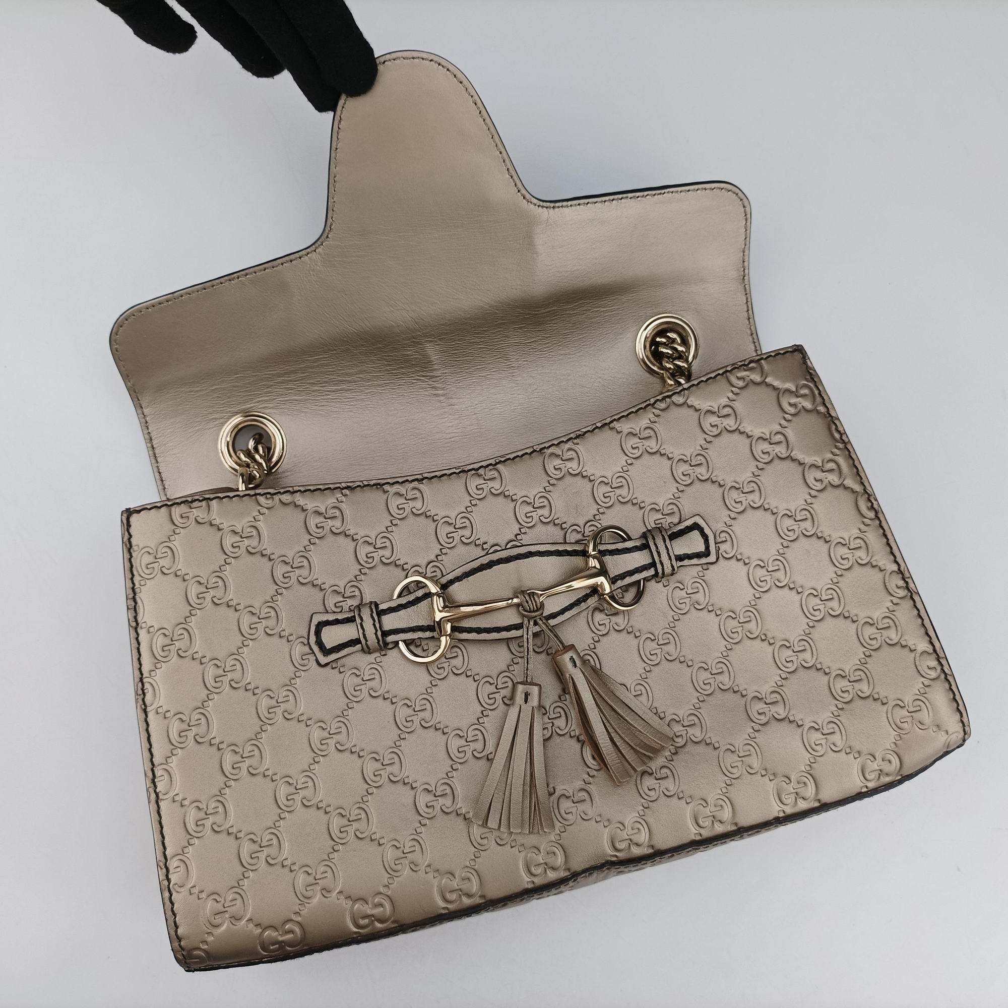 Emily Golden Leather 295402 F012749506エミリー ゴールド レザー 295402 F012749506