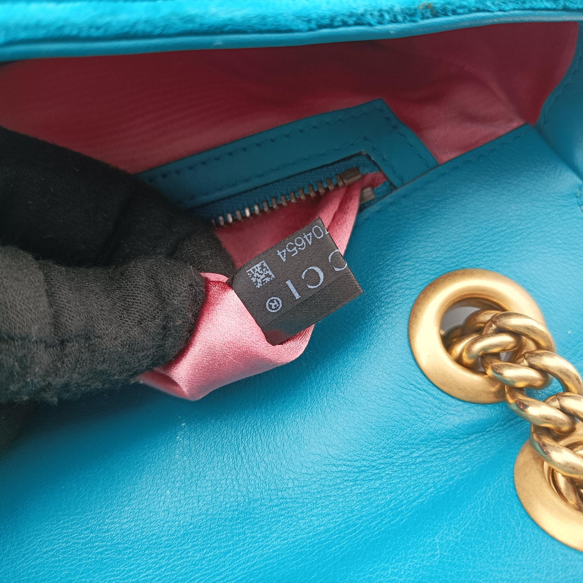 GG Marmont Blue velour 443497 H023704654GGマーモント ブルー ベロア 443497 H023704654