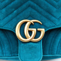 GG Marmont Blue velour 443497 H023704654GGマーモント ブルー ベロア 443497 H023704654
