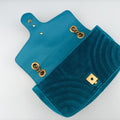 GG Marmont Blue velour 443497 H023704654GGマーモント ブルー ベロア 443497 H023704654