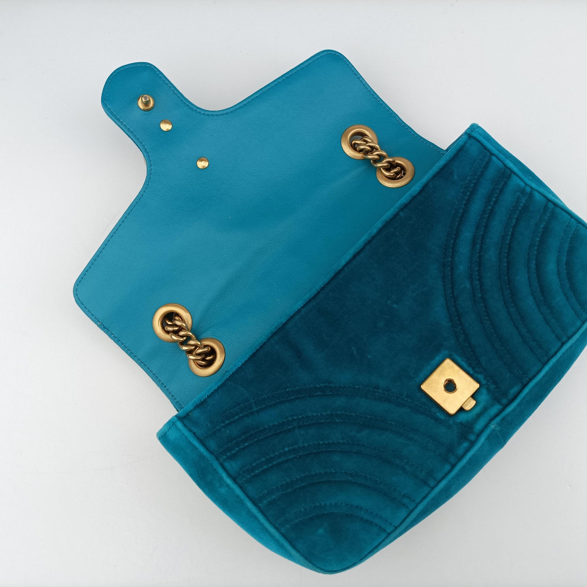 GG Marmont Blue velour 443497 H023704654GGマーモント ブルー ベロア 443497 H023704654