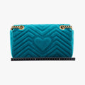 GG Marmont Blue velour 443497 H023704654GGマーモント ブルー ベロア 443497 H023704654