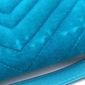 GG Marmont Blue velour 443497 H023704654GGマーモント ブルー ベロア 443497 H023704654