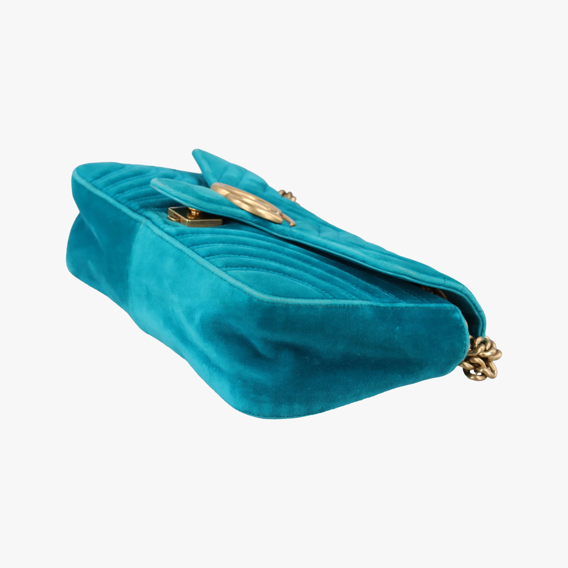 GG Marmont Blue velour 443497 H023704654GGマーモント ブルー ベロア 443497 H023704654