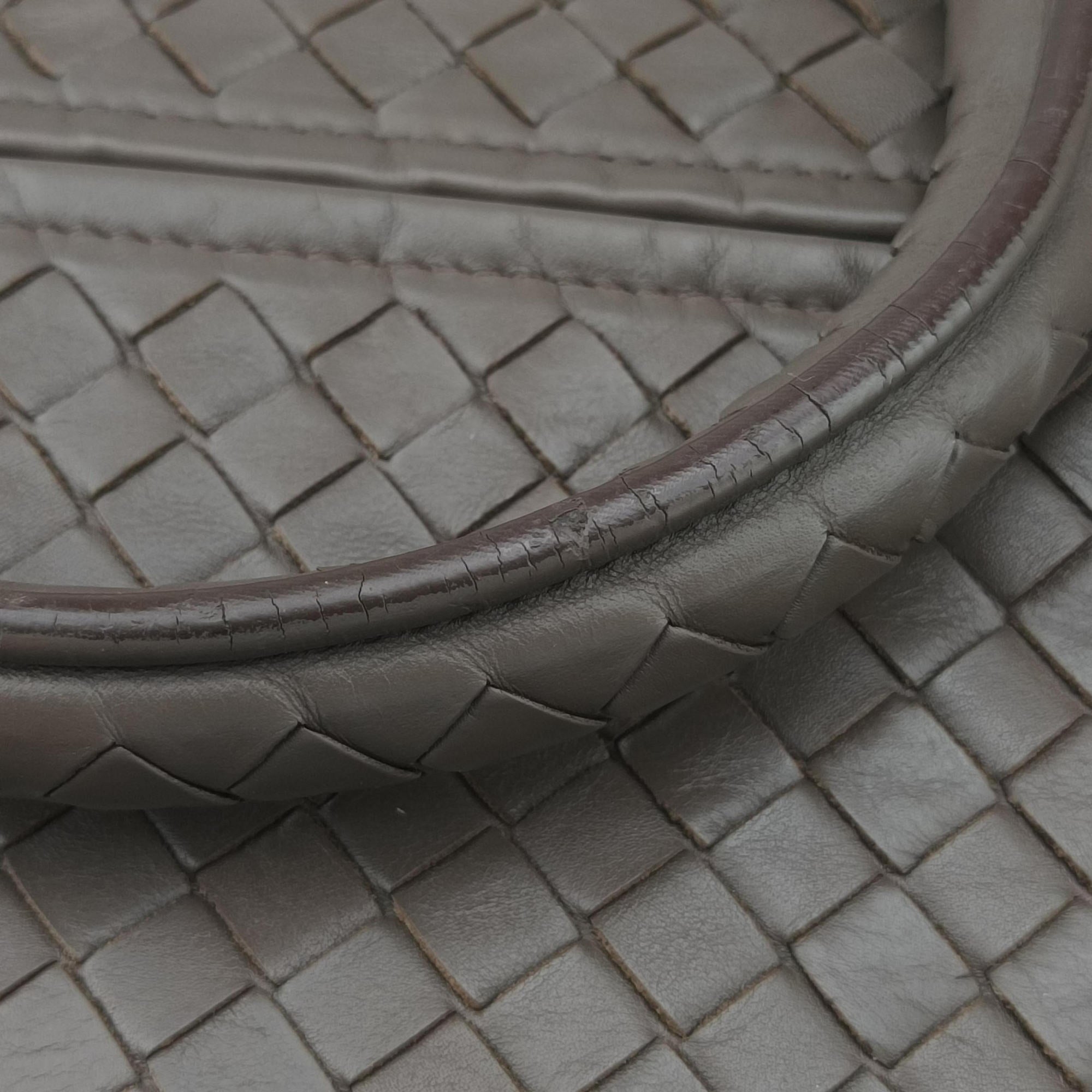 Intrecciato Brown lambskin B00836935Hイントレチャート ブラウン ラムスキン B00836935H