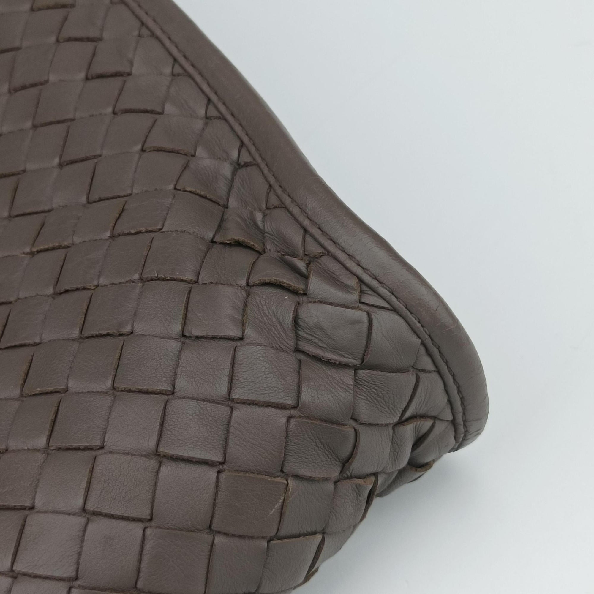 Intrecciato Brown lambskin B00836935Hイントレチャート ブラウン ラムスキン B00836935H