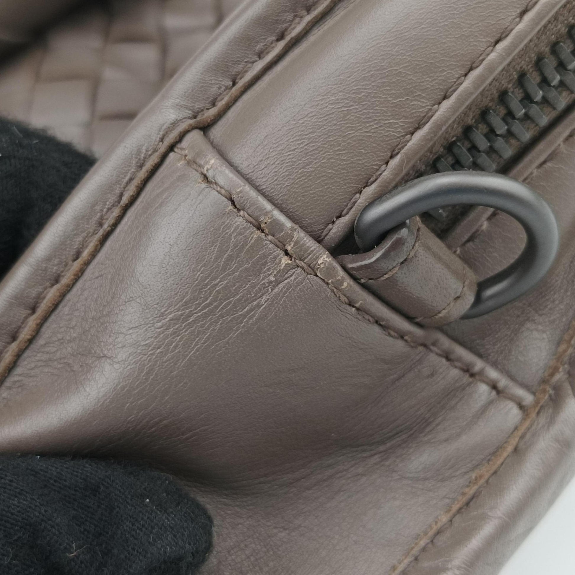 Intrecciato Brown lambskin B00836935Hイントレチャート ブラウン ラムスキン B00836935H