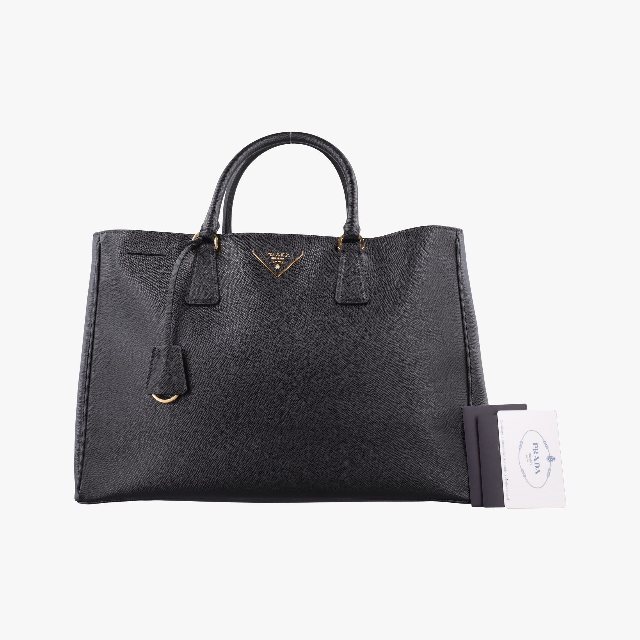 Galleria Black SAFFIANO Leather 1BA274 158 31/Uガレリア ブラック サフィアーノレザー 1BA274 158 31/U