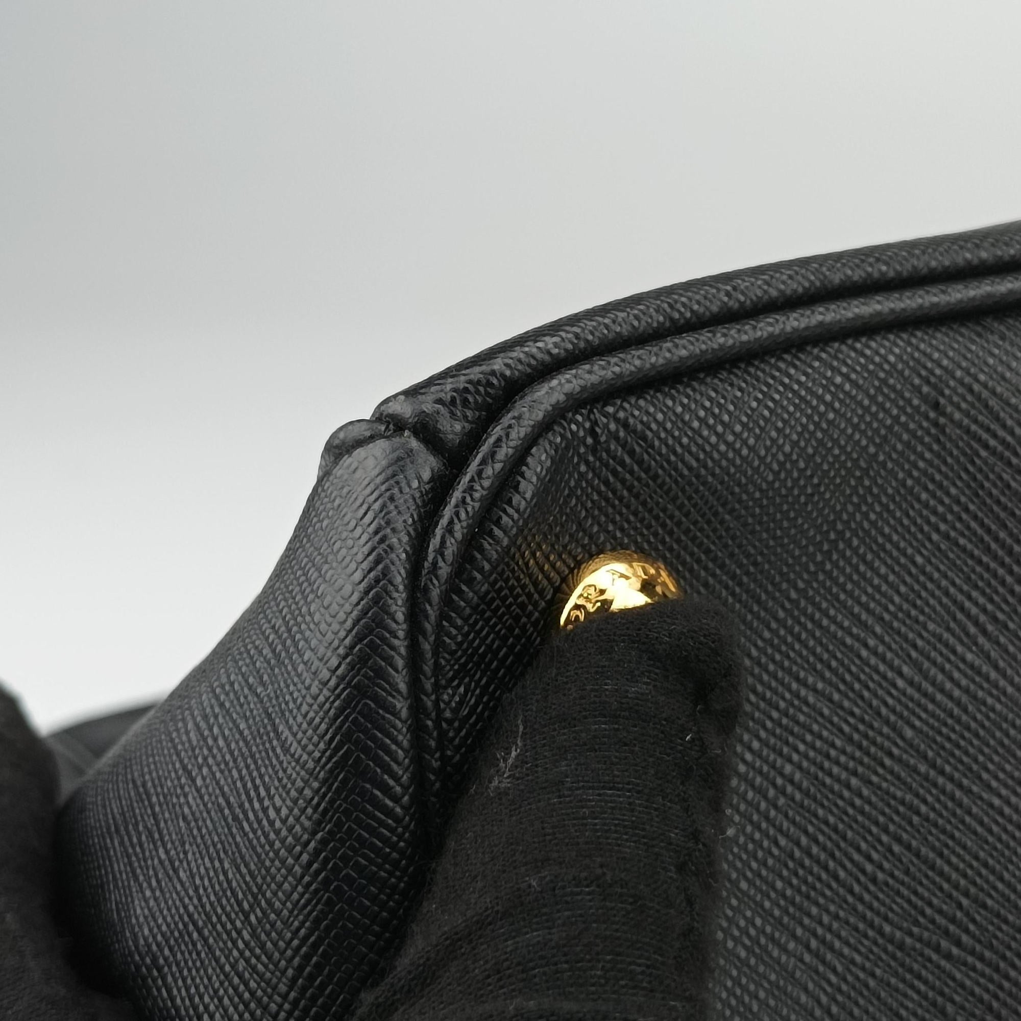 Galleria Black SAFFIANO Leather 1BA274 158 31/Uガレリア ブラック サフィアーノレザー 1BA274 158 31/U