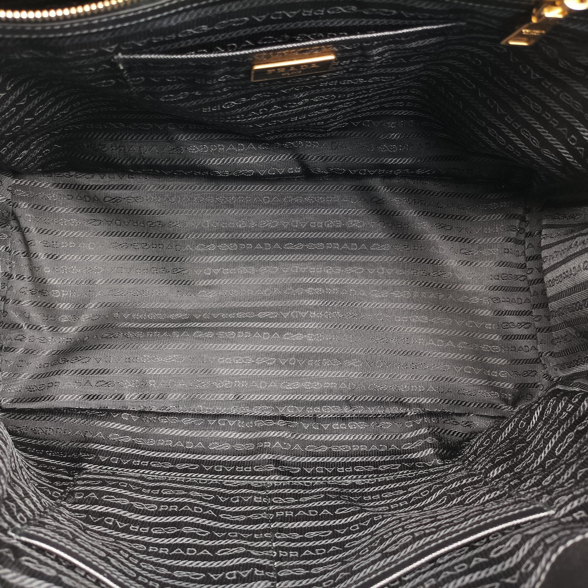 Galleria Black SAFFIANO Leather 1BA274 158 31/Uガレリア ブラック サフィアーノレザー 1BA274 158 31/U