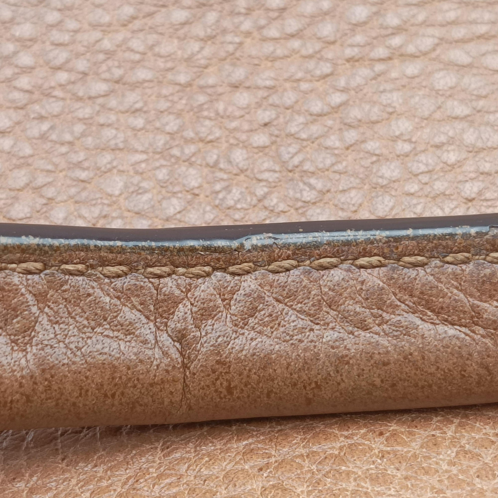 Miss GG Top Handle Camel Leather 323675 I014419492ミスGG トップハンドル キャメル レザー 323675 I014419492