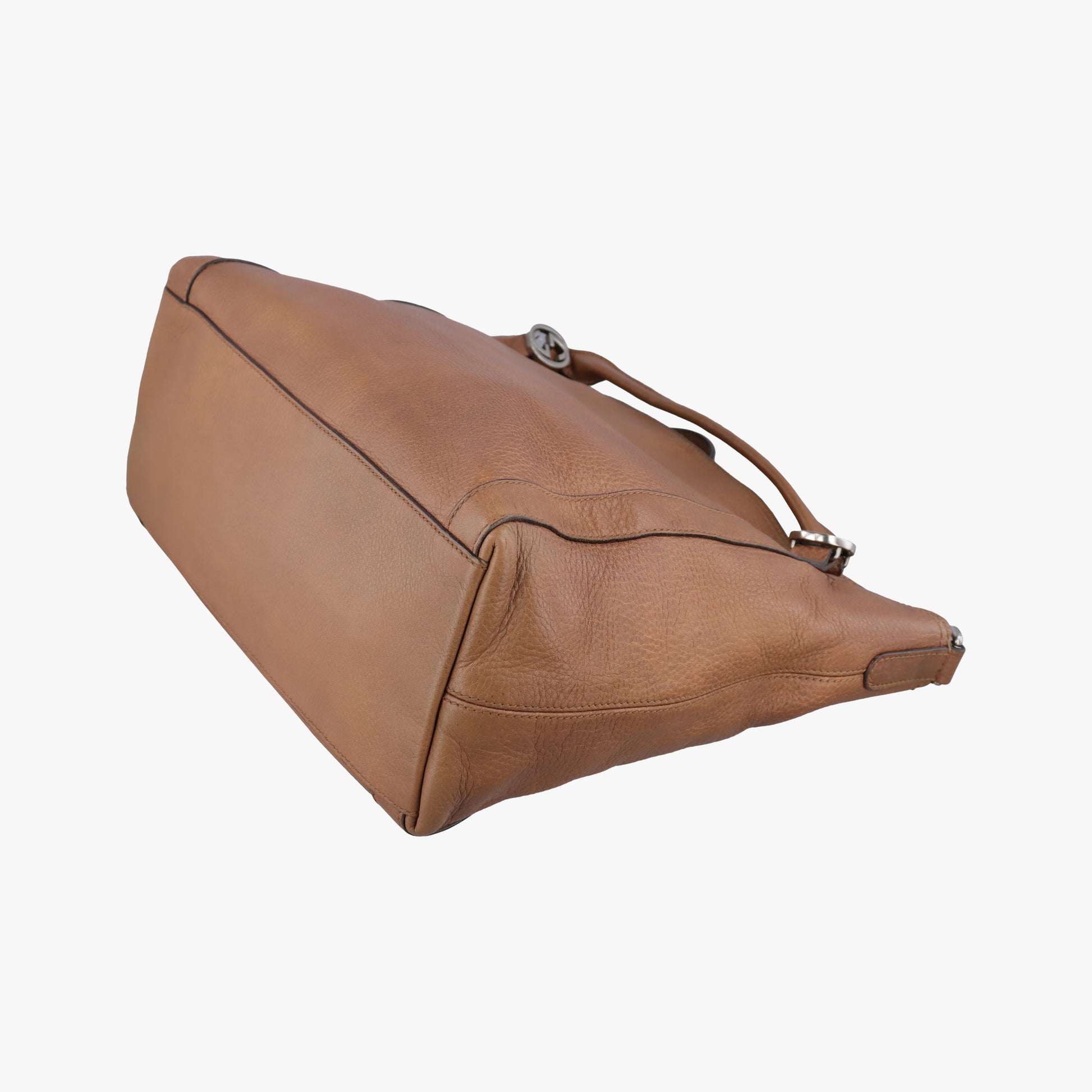 Miss GG Top Handle Camel Leather 323675 I014419492ミスGG トップハンドル キャメル レザー 323675 I014419492