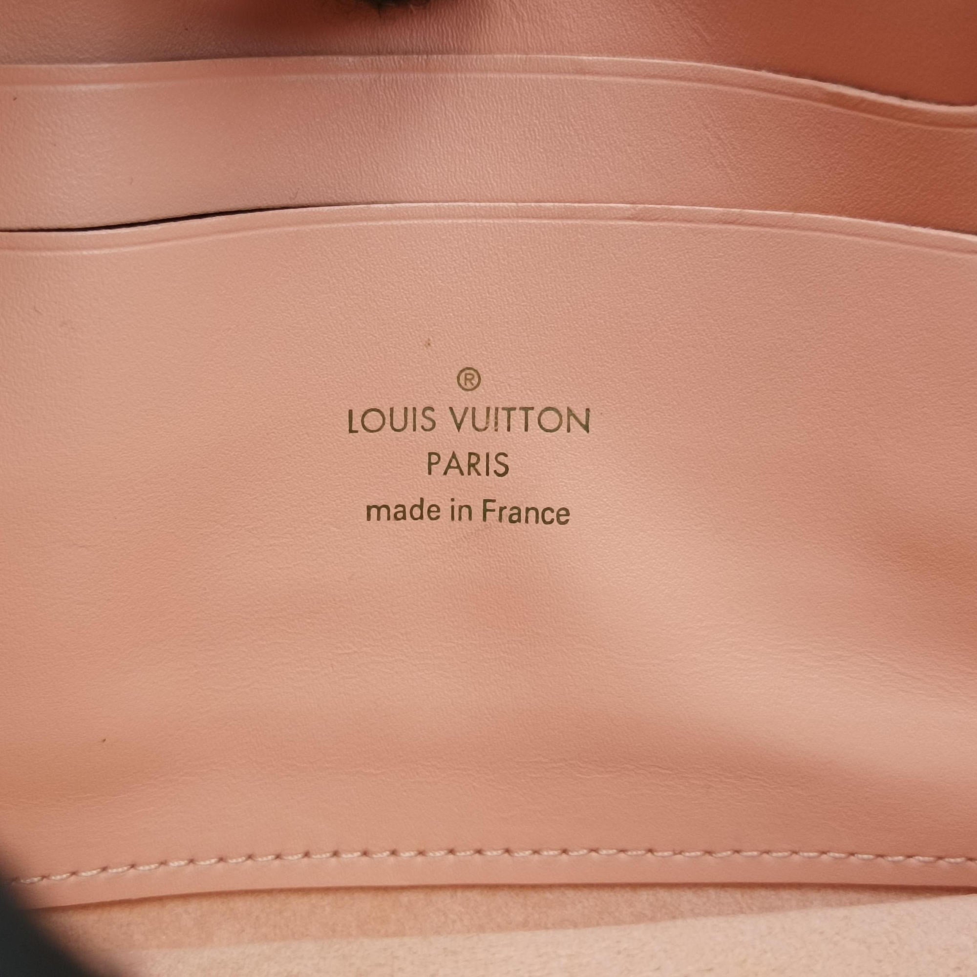 Pochette Double Zip EBENE×Rose Ballerine Damier Canvas N60254 MI4129ポシェット ドゥーブルジップ エベーヌ×ローズバレリーヌ ダミエキャンバス N60254 MI4129