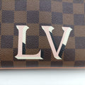 Pochette Double Zip EBENE×Rose Ballerine Damier Canvas N60254 MI4129ポシェット ドゥーブルジップ エベーヌ×ローズバレリーヌ ダミエキャンバス N60254 MI4129