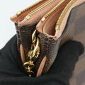 Pochette Double Zip EBENE×Rose Ballerine Damier Canvas N60254 MI4129ポシェット ドゥーブルジップ エベーヌ×ローズバレリーヌ ダミエキャンバス N60254 MI4129