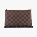 Pochette Double Zip EBENE×Rose Ballerine Damier Canvas N60254 MI4129ポシェット ドゥーブルジップ エベーヌ×ローズバレリーヌ ダミエキャンバス N60254 MI4129