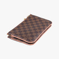 Pochette Double Zip EBENE×Rose Ballerine Damier Canvas N60254 MI4129ポシェット ドゥーブルジップ エベーヌ×ローズバレリーヌ ダミエキャンバス N60254 MI4129
