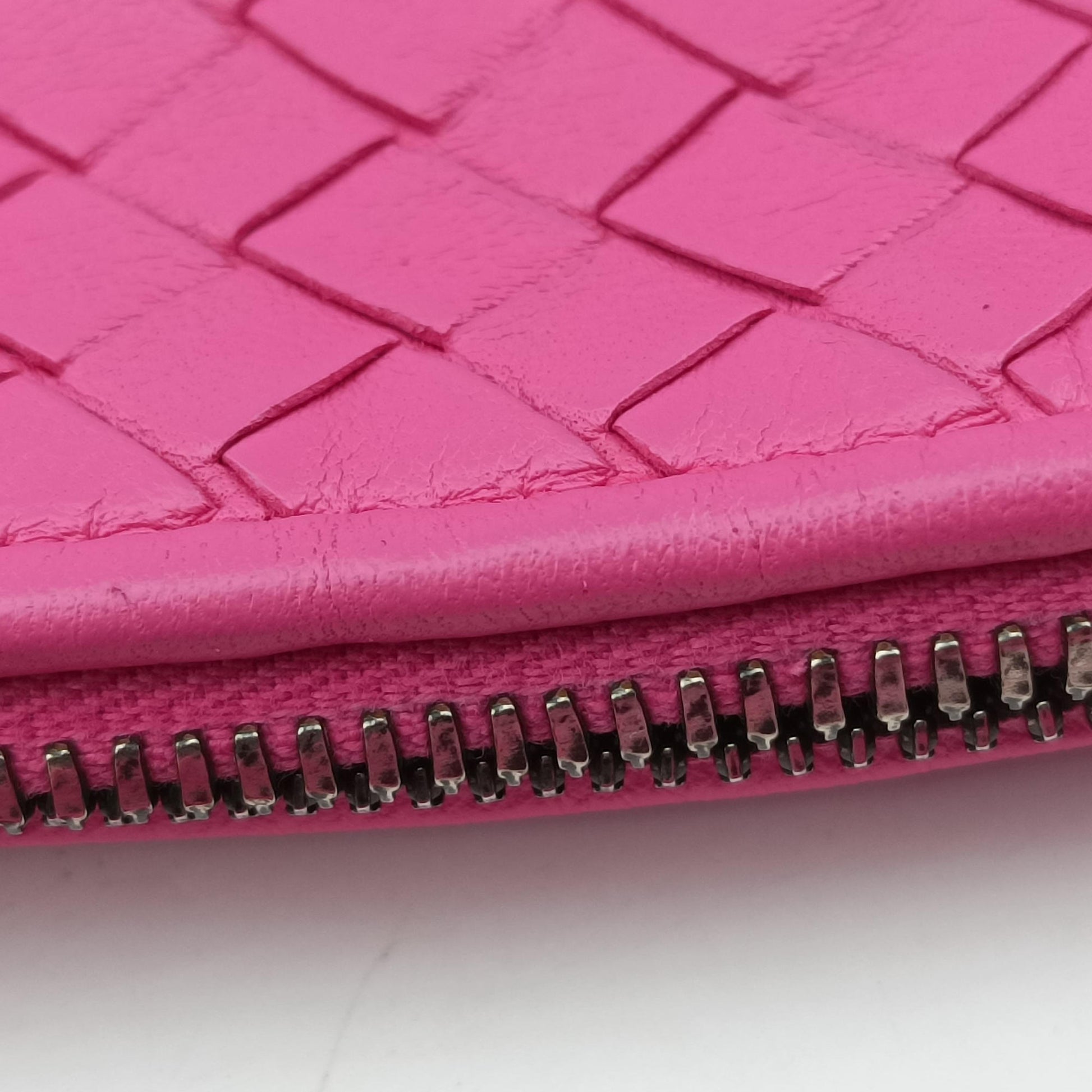 NODINI Intrecciato Rose lambskin B03158293Yノディーニ イントレチャート ローズ レッド ラムスキン B03158293Y