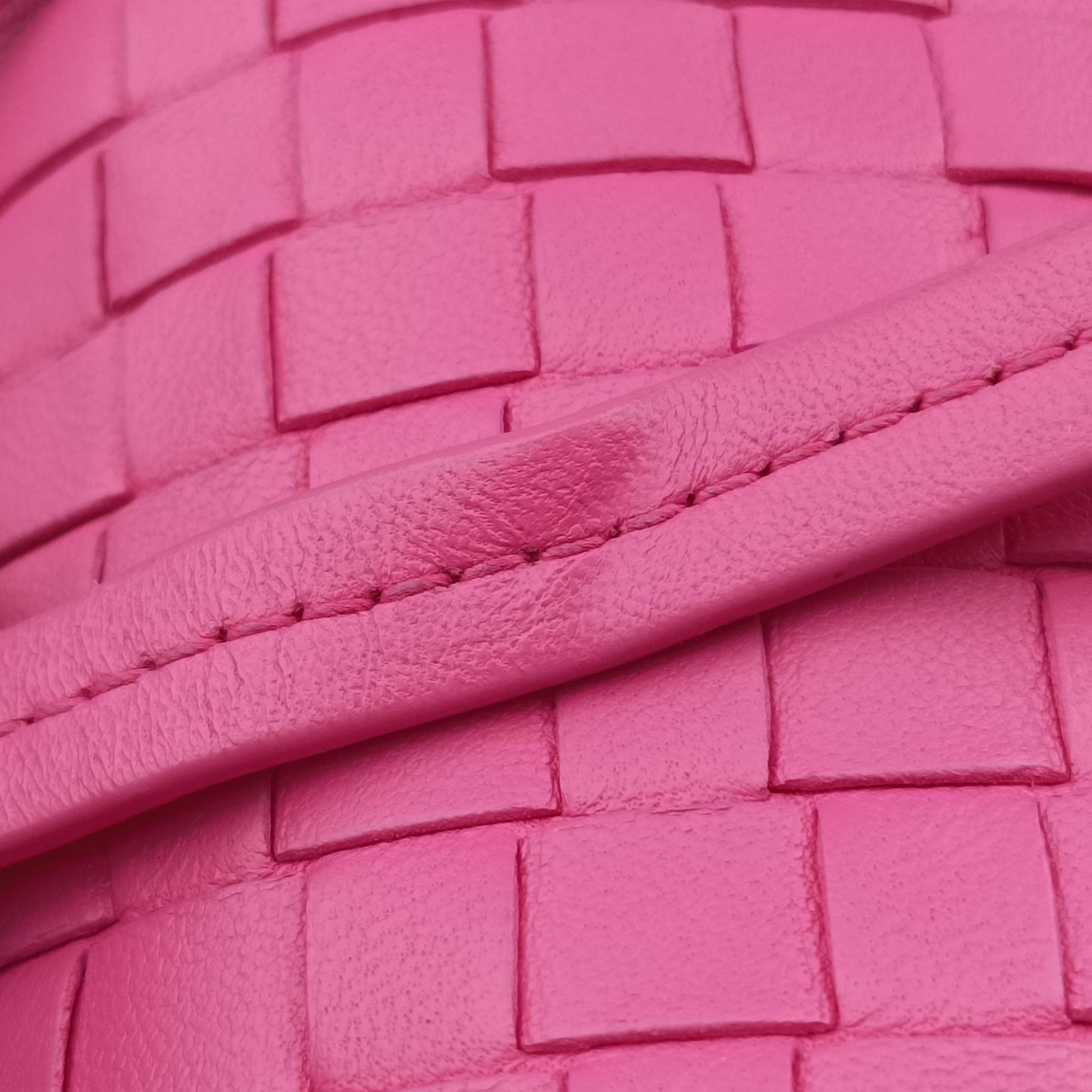 NODINI Intrecciato Rose lambskin B03158293Yノディーニ イントレチャート ローズ レッド ラムスキン B03158293Y