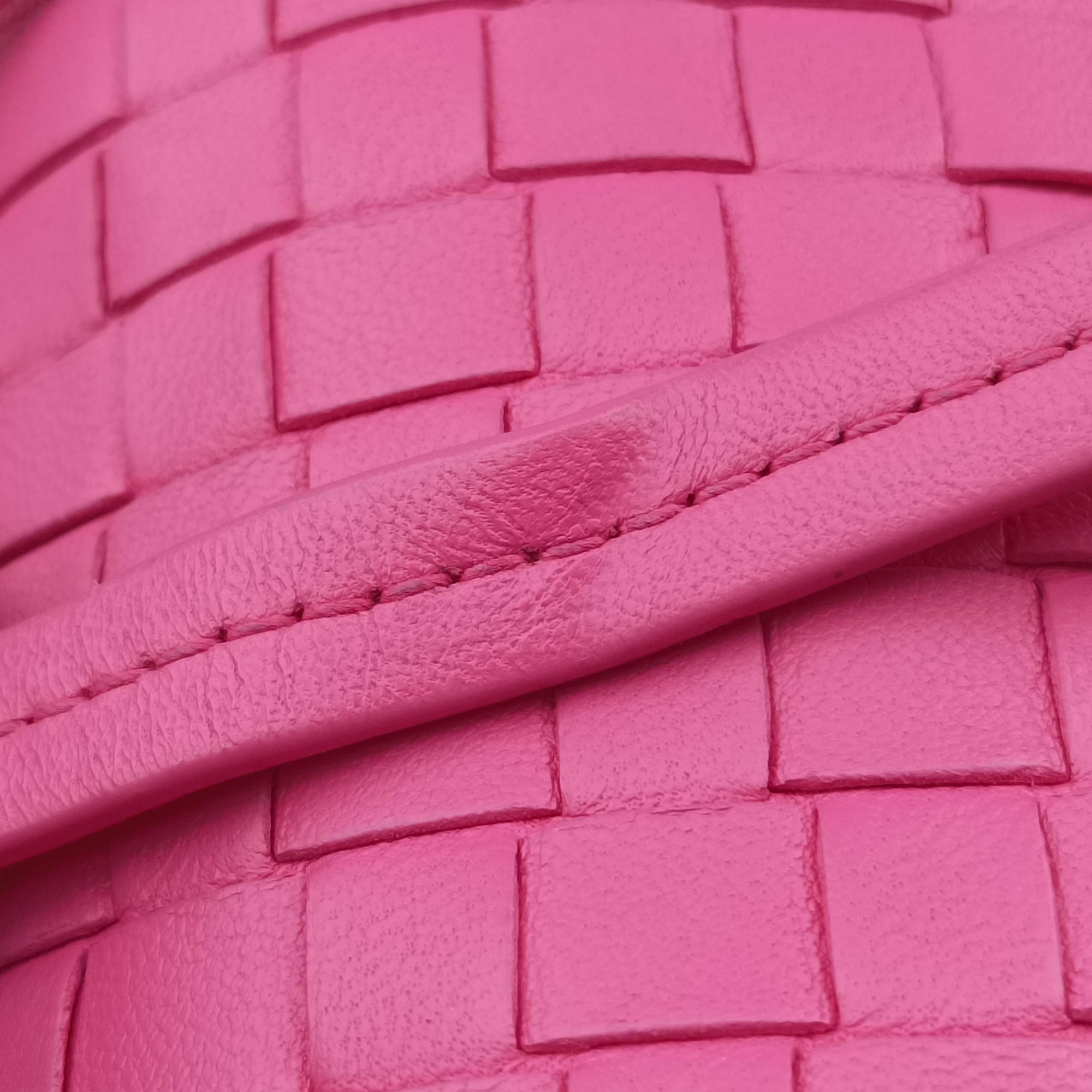 NODINI Intrecciato Rose lambskin B03158293Yノディーニ イントレチャート ローズ レッド ラムスキン B03158293Y