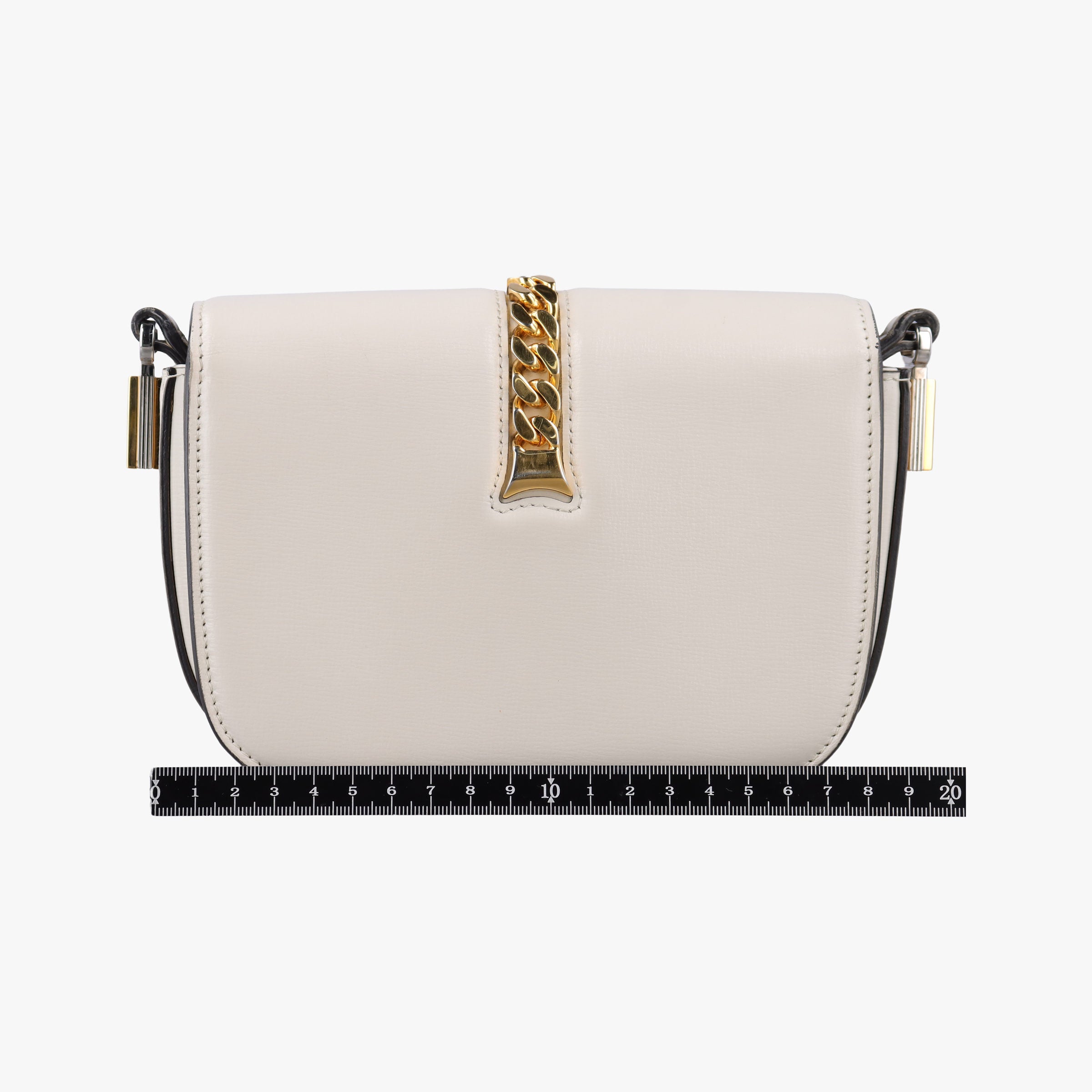 Sylvie 1969 Mini White Leather 615965 G033321980シルヴィ 1969 ホワイト レザー 615965 G033321980