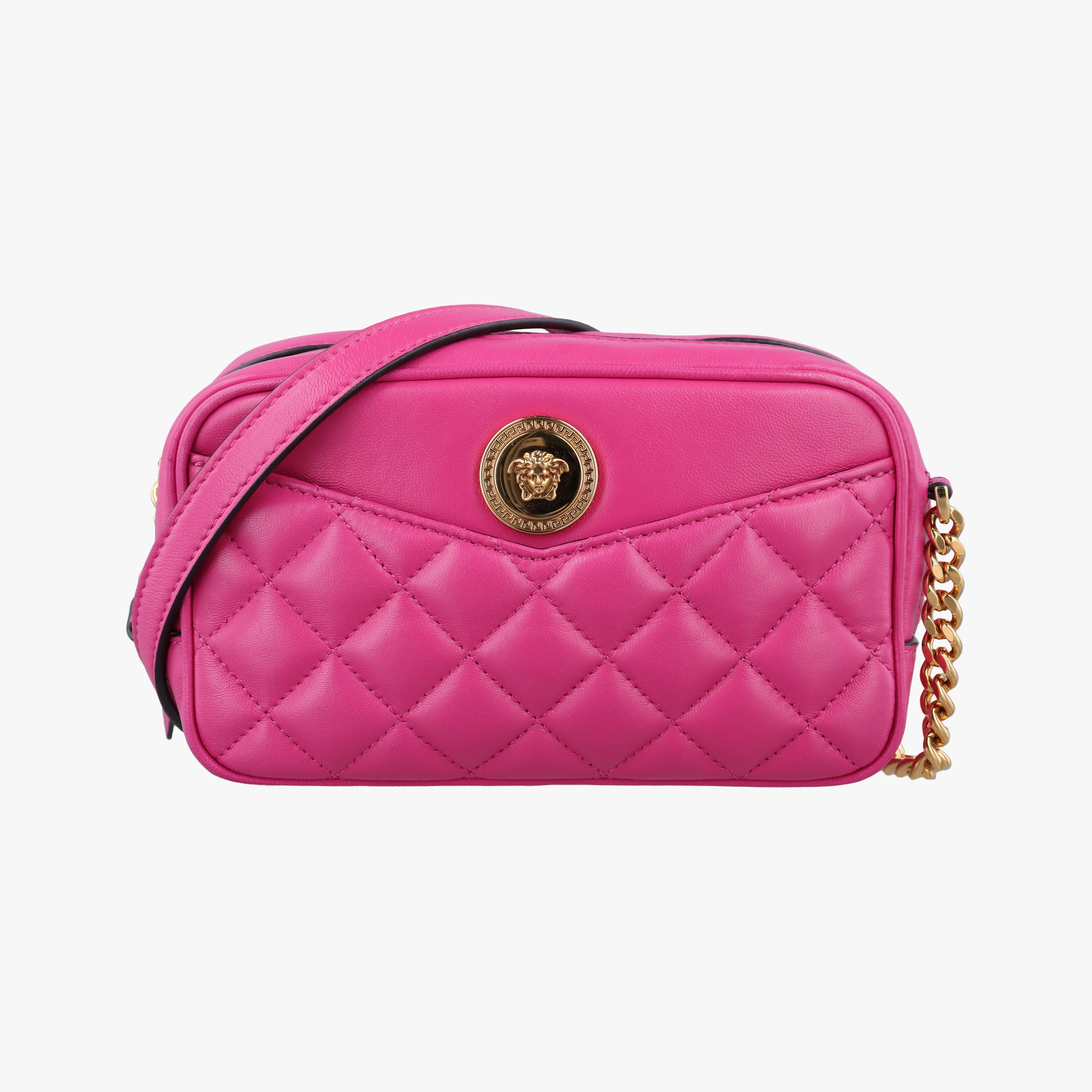 La Medusa Camera Rose Leather ラ メドゥーサ カメラ ローズ レッド レザー 